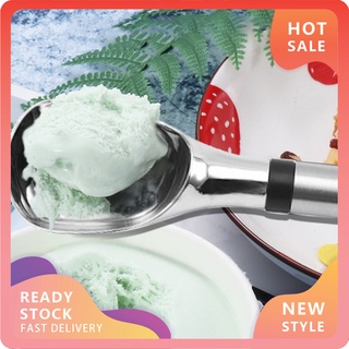 EDY-CJYP Ice Cream Spoon Eco-friendly Rust-proof Stainless Steel Thick Watermelon Scoop Supplies for Home