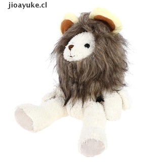 yuke lindo león melena gato peluca mascota ropa perro gato gorra sombrero fancy disfraz cosplay vestido. (1)