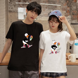 Pareja de dibujos animados pareja T-shirt verano camiseta de manga corta camisetas pareja Top 5746
