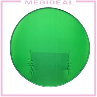 [megideal] chroma key portátil redondo verde/azul pantalla de fondo de color para sillas de vídeo fotografía estudio
