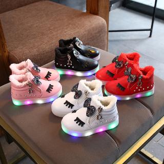 2021 primavera y otoño zapatos de los niños de las niñas zapatos de 1-5-9 años de edad diamante emisora de luz led luces de luz zapatos