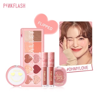 PINKFLASH Edición Especial set De Maquillaje Con Sombra De Ojos Mate Suave Labio Rubor Base De control De Aceite (1)