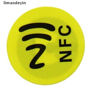 [limaodeyin] 1Pcs impermeable Material PET NFC pegatinas inteligentes Ntag213 etiquetas para todos los teléfonos.