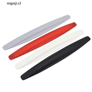 NIGN 1 pair Car Bumper Carbon Fibre Protector Corner Guard Scratch Rubber Sticker CL