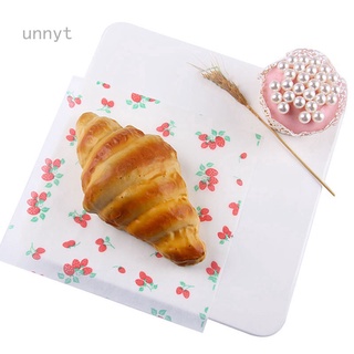 50pcs Food Packaging Wax Paper Sandwich Snack Oil-proof Baking Paper Nougat Wrapping Paper