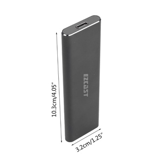 【JJ】 PCIe to USB3.1 M.2 NVME External Mobile Hard Disk Enclosure SSD HDD Case Box Adapter for 2230/2242/2260/2280 SSD (2)