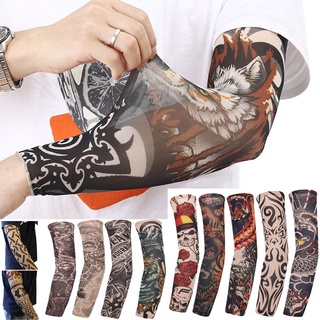 REDPLANETT 1Pcs Warmer Arm Cover Running Sun Protection Flower Arm Sleeves New UV Protection Outdoor Sport Summer Cooling Sportswear Basketball Tattoo Arm Sleeves (5)