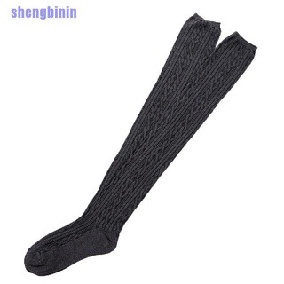[nin]calcetines Extra largos de punto para mujer/niñas/calcetines de arranque sobre la rodilla del muslo/alta media cálida (1)