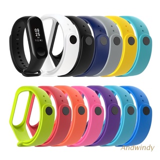 AND Bracelet For Xiaomi Mi Band 3 4 Sport Strap Watch Silicone Wrist Smart Accessories