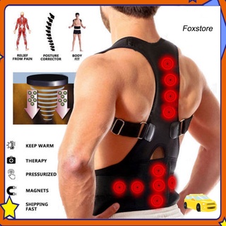 【FS】Magnetic Therapy Posture Corrector Body Back Pain Brace Shoulder Support Belt (1)