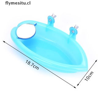 fly parrot bañera con espejo jaula para mascotas accesorios para pájaros baño caja de ducha.
