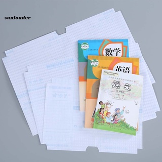 SL 10Pcs Matte Clear Adhesive School Textbook Protective Case Book Jacket Cover (6)