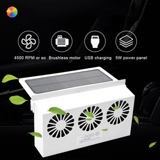 USB Car Fan Solar Window Sun Powered Car Auto Air Vent Cool Cooling System Radiator Fan Cooling Fan Energy Saving HGT