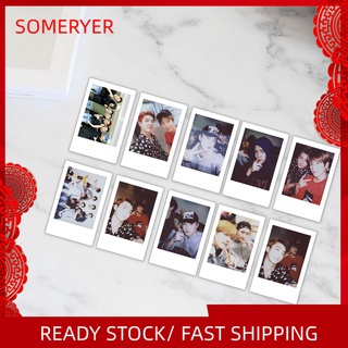 someryer 10Pcs Lomo Card EXO Miembro Impresión Ídolo Periféricos Papel Clásico Acción Colección Postal Para Fans