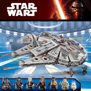 Baru Sepadan dengan Lego Star Wars Millennium Nave Espacial Rompecabezas Ensamblando Niños Bloques De Construcción Juguetes Ensamblados S19P (1)