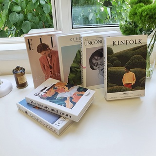 Ins libros de simulación nórdicos falsos libros fotografía Prop hogar café decoración (2)