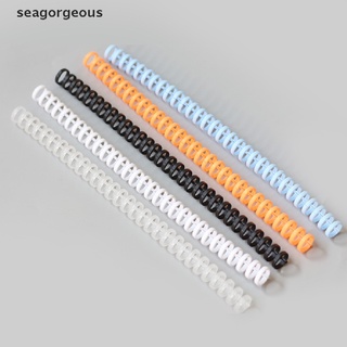 Sgmy 5 piezas de 30 agujeros de plástico de hoja suelta anillo de unión de resorte espiral anillos suministros de oficina jalea