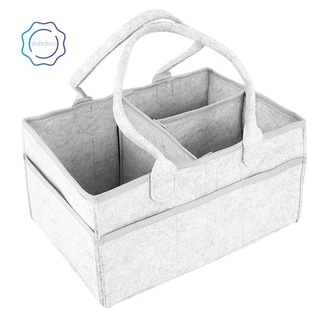 bebé pañal caddy portátil plegable duradero vivero essentials cesta de almacenamiento bin y organizador de coche para toallitas juguetes cambiador bolsa bolsa de bebé ducha regalos (gris, 14x9x7 pulgadas)