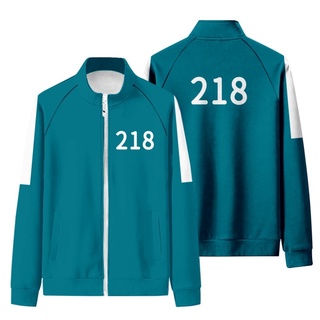 Calamar juego chaqueta para hombre chaqueta Li Zhengjae mismo ropa deportiva 456 001 nacional marea sudadera con capucha ronda seis