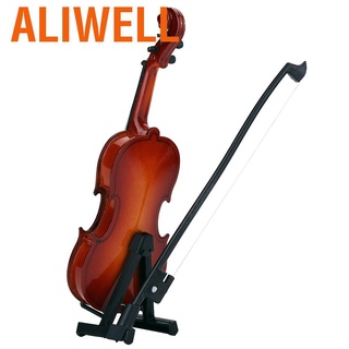 Aliwell Mini instrumentos musicales modelo de violín de madera juguetes clásicos decoración regalos