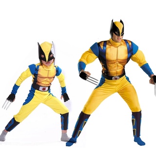 Disfraz de cosplay de Wolverine Disfraz de músculo de Wolverine cosplay Disfraz de actuación de escenario de Halloween