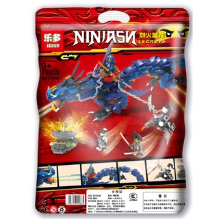 567PCS Legoing Ninjago Azul Dragón Trueno Jet Bloques De Construcción Lego Ninja Go Juguete Compatible Minifigura Niños Rompecabezas Ensamblando Educación Niño Regalos (9)