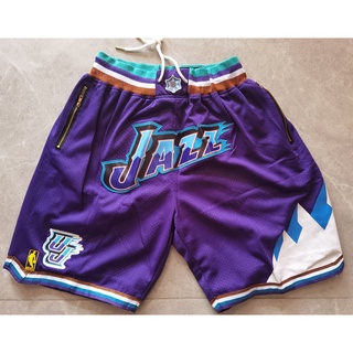 [7 Estilos] 2021 Nuevos shorts De La Utah Jazz Púrpura Bolsillo Baloncesto