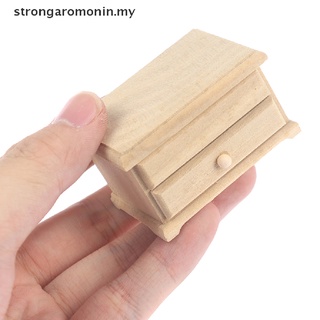 [strongaromonin] Cajones miniatura para casa de muñecas, mesa de tocador con espejo y cajones [MY]
