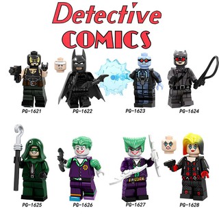 Detective Comics serie lego compatible Harley Quinn, el Joker, Batman, Catwoman, Bane, señora Freeze, Riddler Minifigures para niños lego juguetes