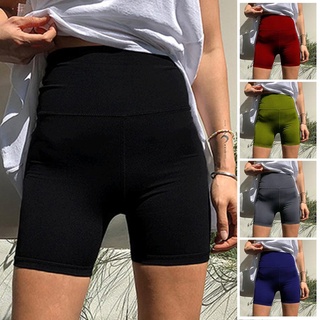 Pantalones cortos de poliéster S-2XL cintura mujeres Biker comodidad ciclismo moda gimnasio caliente