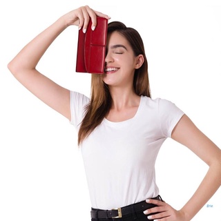 Brie RFID Women Genuine Leather Long Wallet Phone Card Holder Checkbook Organizer