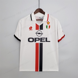 Retro Ac 1997 1995 Milan Away Camiseta De Fútbol Blanco