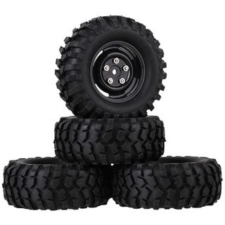 4 neumáticos de llanta hexagonal y neumáticos de 12 mm de 96 mm para 1/10 RC Crawler Car HSP Redcat Traxxas TRX4 AXIAL SCX10 RC4WD