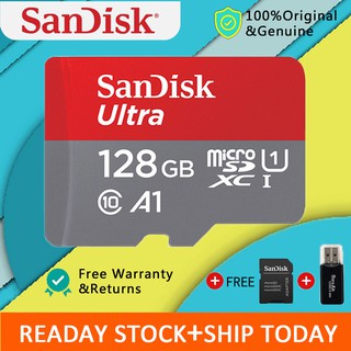 Tarjeta de memoria SanDisk 100% original/tarjeta sd clase 10 TF/micro sd/uitra/A1/16GB/32GB/64GB/128GB/256GB/lector de tarjetas gratis