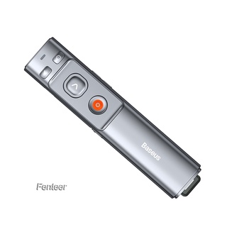 [FENTEER] Presentador inalámbrico USB+tipo-C PPT Clicker lápiz láser puntero