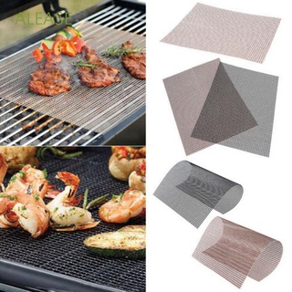 ALEASE Kitchen Tools BBQ Mats for Outdoor Activities Barbecue Sheet BBQ Accessories High Security Reusable Heat Resistant 30*40cm Non-stick BBQ Grill Mesh Mat Grilling Mats/Multicolor