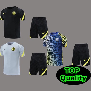 2021 2022 Chelsea Training suite Camiseta De Fútbol Jersey + Pantalones Cortos Adulto : S-2XL Personalizar El Número De Nombre