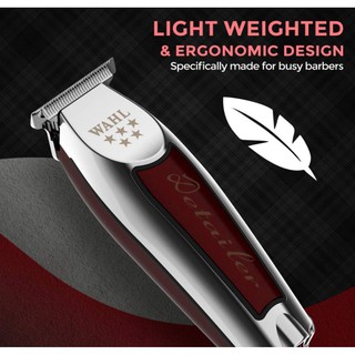 Wahl 8081 5 estrellas Detailer ajustable T Blade, recorte extremadamente cercano, líneas limpias, peluquería profesional máquina de tatuaje (4)
