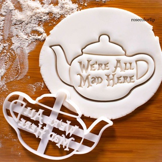 [HOB] Cortador de galletas con patrón de letras inglesas lindo plástico exquisito material de grado alimenticio molde de galletas para cocinar (5)
