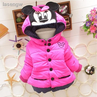 Chamarra De Mickey Minnie perforadora cálida cálida para invierno Chamarra para niñas ropa para niños (1)