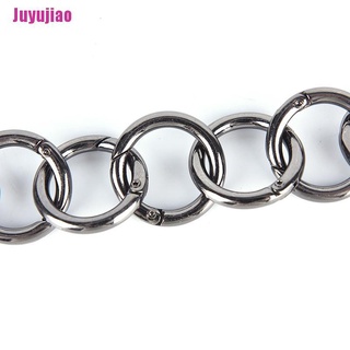 [Juyujiao] 10Pcs New Metal HIgh Quality Women Man Bag Accessories Rings Hook Key Chain Bag (6)