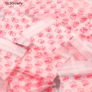 ljc95vwfv 100pcs mini ziplock bolsas de plástico pequeña cremallera bolsa de embalaje píldora bolsas venta caliente