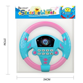 Volante Con Sonido Simulador De Conducción Coche Bebé Juguete Interactivo Kereta Control Juguetes Para Niños Mainan Budak Perempuan (5)