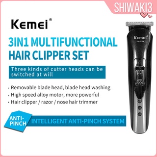 [Shiwaki3] 3 en 1 cortador de pelo eléctrico nariz Trimmer máquina de corte barba peluquería maquinilla de afeitar