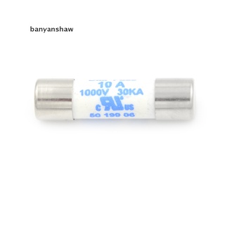banyanshaw nuevo multímetro 10 x 38 mm 1000v 10a cilindro de cerámica fusible blanco cl