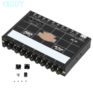 Yaouy 7 bandas ecualizador gráfico procesador de sonido coche estéreo Audio ecualizador con mm AUX-IN (4)