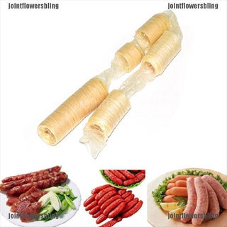JOCL 14m Collagen Sausage Casing Skins 22mm Long Small Breakfast Sausages Tools 210824