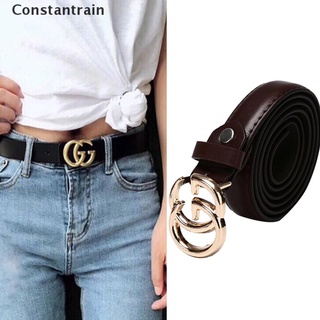 [Cons] Cinturón de cuero de lujo para mujer, cinturón vaqueros con hebilla de letra, cintura MY131