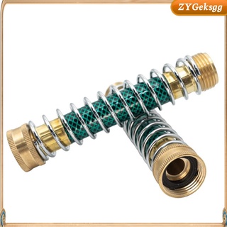 Brass Hose Extension Adapter Leak-Free with Coil Spring Splitter Accessory