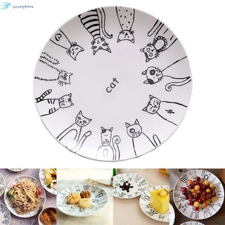 plato/plato de cerámica de gato para la cena/postres/de apariencia de ensalada para fiesta de hogar